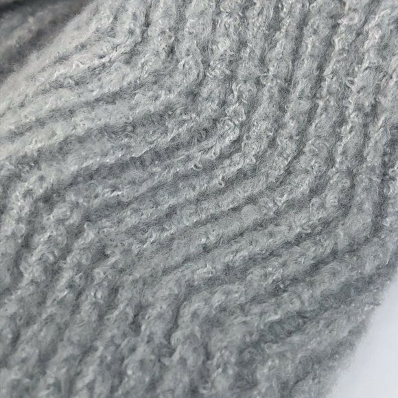 Grey Knitted Mittens Chevron-Knit One Size NWT Christmas Gift Free Shipping - Picture 6 of 6